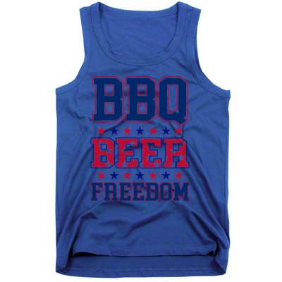 Bbq Beer Freedom Funny Republican Design Gift Tank Top