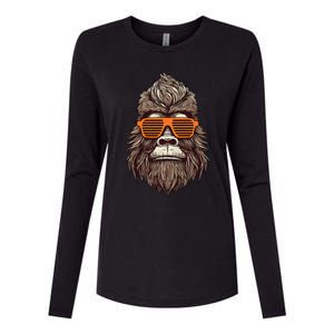 Bigfoot Birthday for Cool Striped Animal Theme Party Womens Cotton Relaxed Long Sleeve T-Shirt