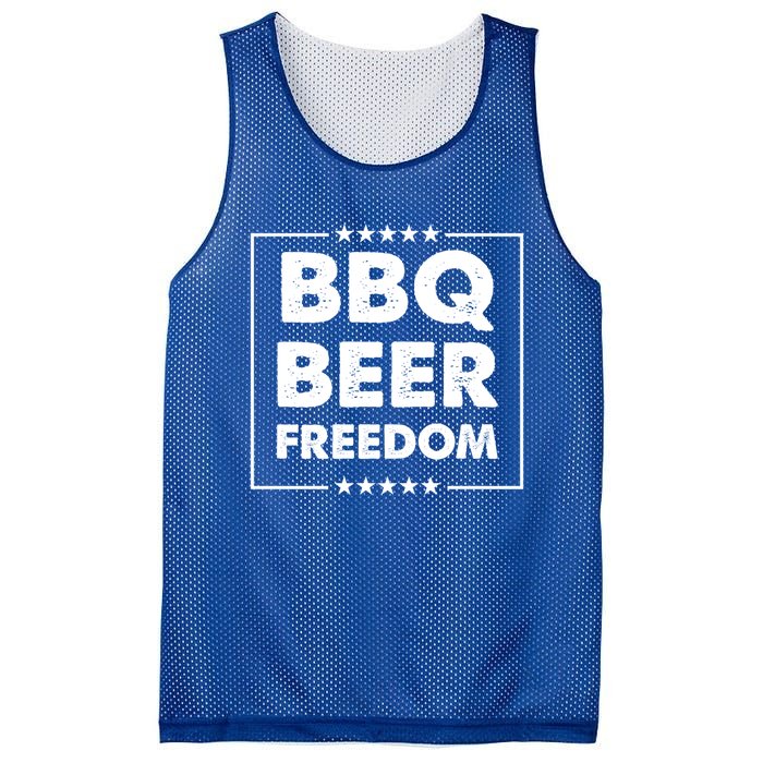 Bbq Beer Freedom Gift Mesh Reversible Basketball Jersey Tank