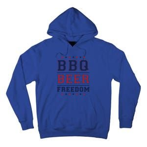 Bbq Beer Freedom Great Gift Tall Hoodie