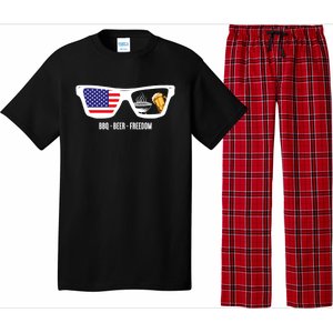 Bbq Beer Freedom Gift Pajama Set