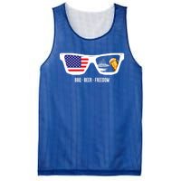 Bbq Beer Freedom Gift Mesh Reversible Basketball Jersey Tank