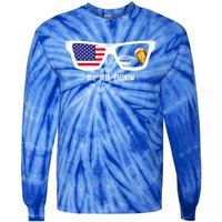 Bbq Beer Freedom Gift Tie-Dye Long Sleeve Shirt