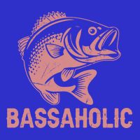 Bassaholic Bass Fishing Gift Button