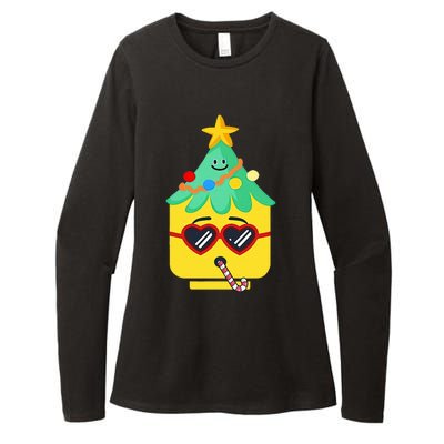 Block Building Figure Tree Christmas Master Builder  Womens CVC Long Sleeve Shirt