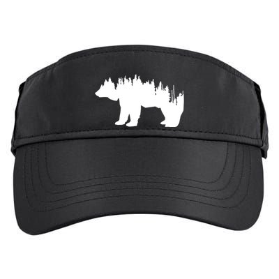 Brown Bear Forest Nature Adult Drive Performance Visor