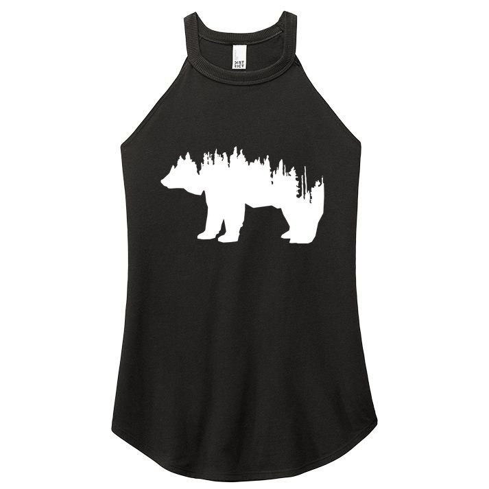 Brown Bear Forest Nature Women's Perfect Tri Rocker Tank