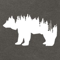 Brown Bear Forest Nature Cotton Canvas Backpack