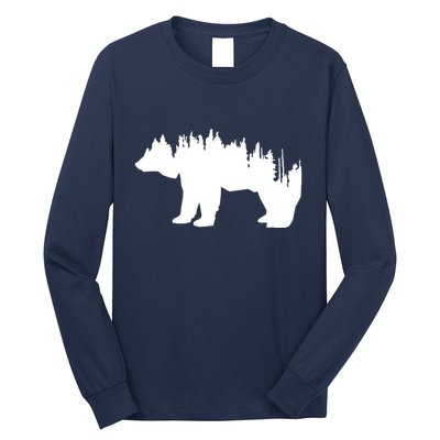 Brown Bear Forest Nature Long Sleeve Shirt