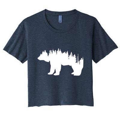 Brown Bear Forest Nature Crop Top