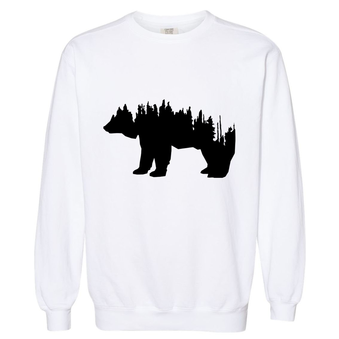 Brown Bear Forest Nature Garment-Dyed Sweatshirt
