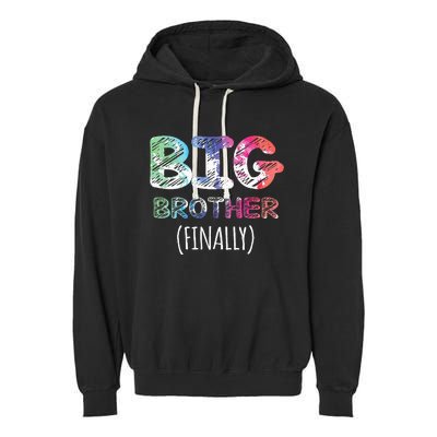 Big Brother Finally Toddlers Big Brother Garment-Dyed Fleece Hoodie