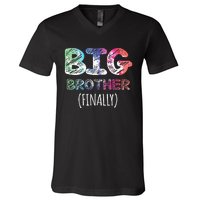 Big Brother Finally Toddlers Big Brother V-Neck T-Shirt