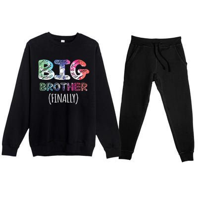 Big Brother Finally Toddlers Big Brother Premium Crewneck Sweatsuit Set