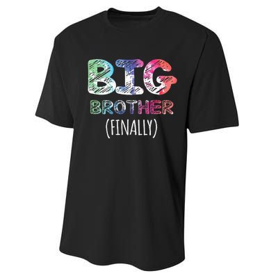 Big Brother Finally Toddlers Big Brother Performance Sprint T-Shirt