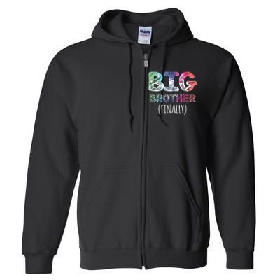 Big Brother Finally Toddlers Big Brother Full Zip Hoodie