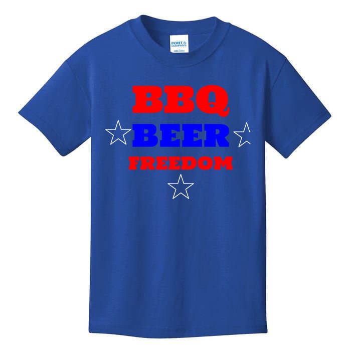 Bbq Beer Freedom Gift Kids T-Shirt