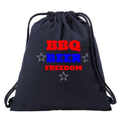 Bbq Beer Freedom Gift Drawstring Bag