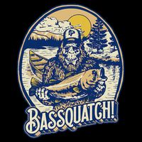 Bassquatch! Bass Fisherman Sasquatch Funny Bigfoot Fishing City Backpack