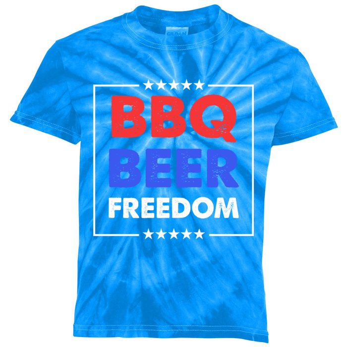 Bbq Beer Freedom Meaningful Gift Bbq Beer Freedom Gift Kids Tie-Dye T-Shirt