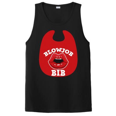 Blowjob Bib Funny Adult Dirty Humor Blowjob Bib PosiCharge Competitor Tank