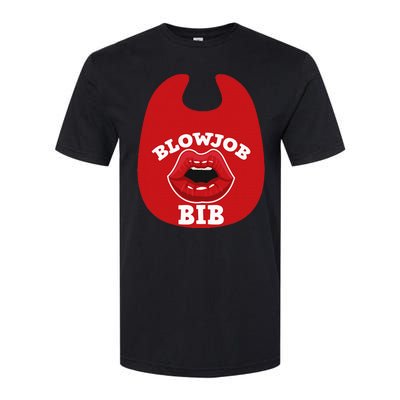 Blowjob Bib Funny Adult Dirty Humor Blowjob Bib Softstyle CVC T-Shirt