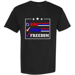 Bbq Beer Freedom Gift Garment-Dyed Heavyweight T-Shirt