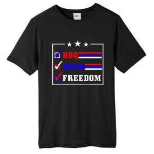 Bbq Beer Freedom Gift Tall Fusion ChromaSoft Performance T-Shirt