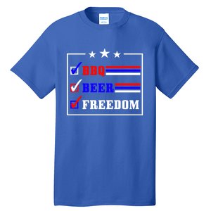 Bbq Beer Freedom Gift Tall T-Shirt