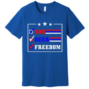 Bbq Beer Freedom Gift Premium T-Shirt