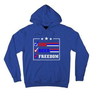 Bbq Beer Freedom Gift Tall Hoodie