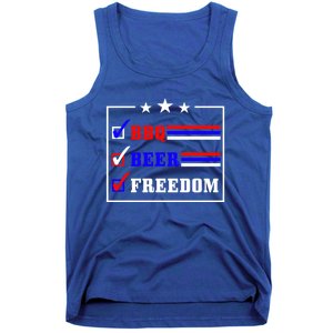 Bbq Beer Freedom Gift Tank Top