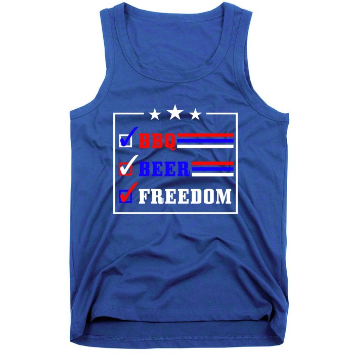 Bbq Beer Freedom Gift Tank Top