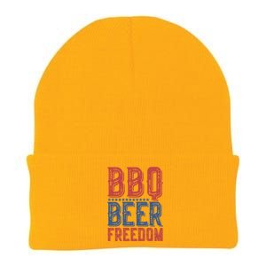 Bbq Beer Freedom Gift Knit Cap Winter Beanie