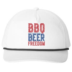 Bbq Beer Freedom Gift Snapback Five-Panel Rope Hat