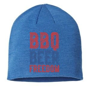 Bbq Beer Freedom Gift Sustainable Beanie