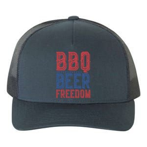 Bbq Beer Freedom Gift Yupoong Adult 5-Panel Trucker Hat