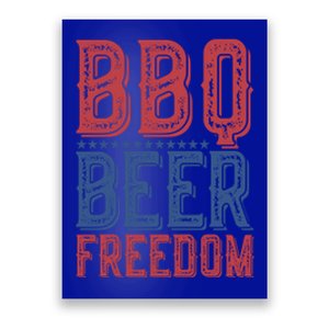 Bbq Beer Freedom Gift Poster