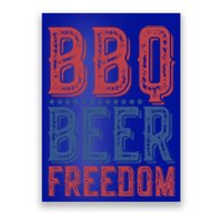 Bbq Beer Freedom Gift Poster