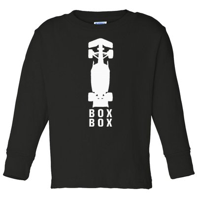 Box Box Formula Toddler Long Sleeve Shirt