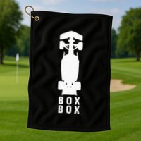 Box Box Formula Golf Towel