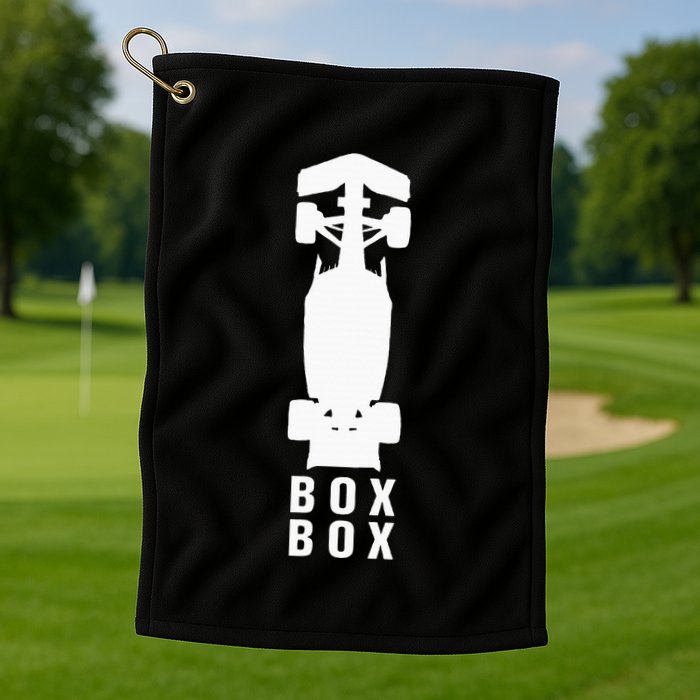 Box Box Formula Golf Towel