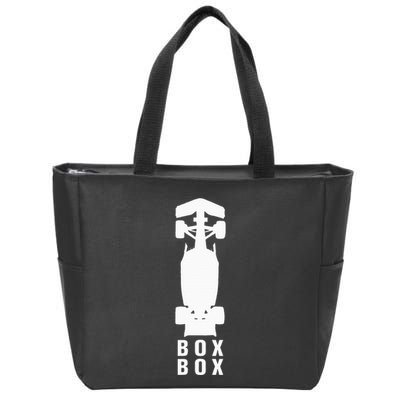Box Box Formula Zip Tote Bag