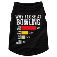 Bowling Bowler Funny Bowling Player Lover Team Pun Doggie Tank