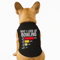 Bowling Bowler Funny Bowling Player Lover Team Pun Doggie Tank