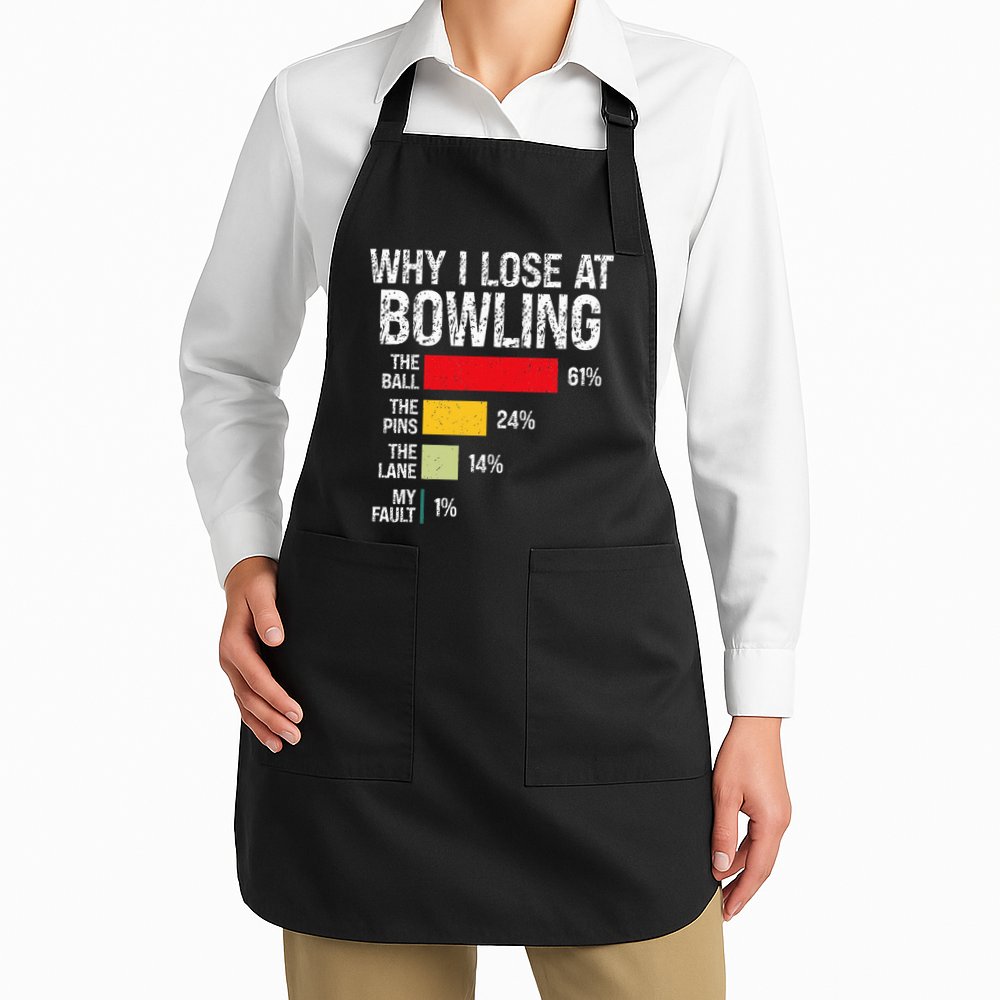 Bowling Bowler Funny Bowling Player Lover Team Pun Apron