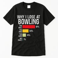 Bowling Bowler Funny Bowling Player Lover Team Pun Tall T-Shirt