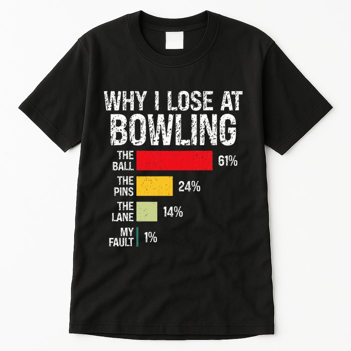 Bowling Bowler Funny Bowling Player Lover Team Pun Tall T-Shirt