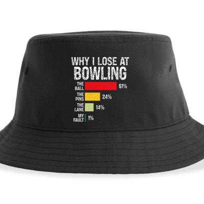 Bowling Bowler Funny Bowling Player Lover Team Pun Sustainable Bucket Hat