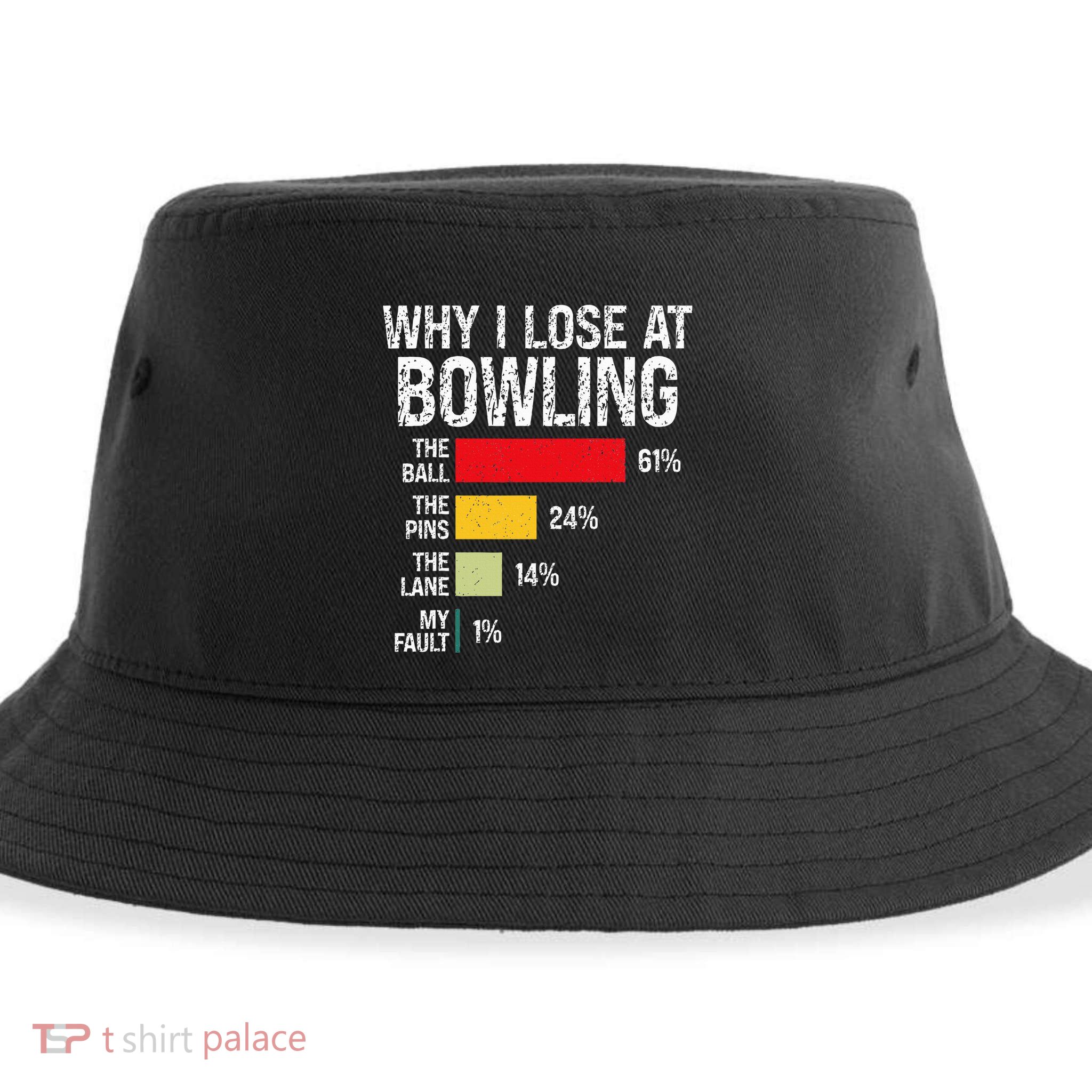 Bowling Bowler Funny Bowling Player Lover Team Pun Sustainable Bucket Hat